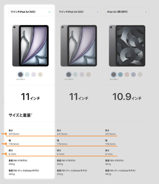 収納確認】11インチiPad Air（M3）は、職人が作るレザースリーブ 11
