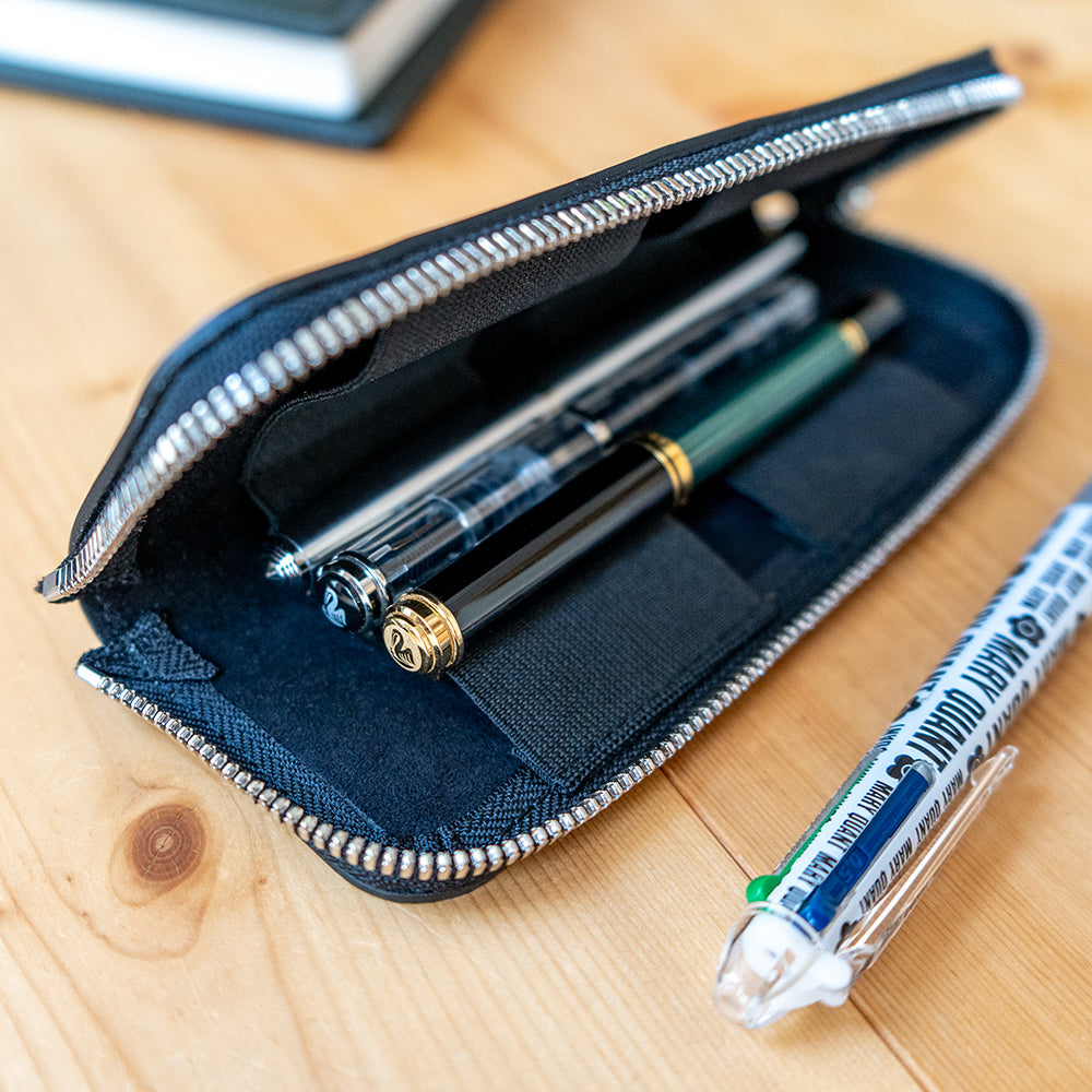 ファイバーペンボックス　ネイビー　万年筆　収納 ファイバーペンボックス ネイビー 万年筆 収納 ファイバーペンボックス